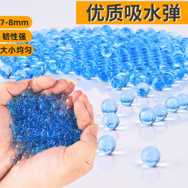 5000pcs Blue Gel Balls 💙 – Water-Activated Ammo for Gel Blaster Gun | Soft & Reusable Hydrogel Balls | QQ Gear BD - Image 6