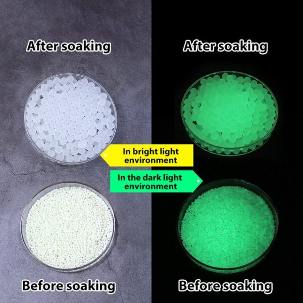 Luminous Gel Beads 💥 – Glow in The Dark Magic Crystal Balls 💫 | Water-Activated Hydrogel Jelly Beads for Toy Launchers & Decor - Image 2