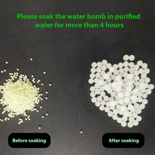 Luminous Gel Beads 💥 – Glow in The Dark Magic Crystal Balls 💫 | Water-Activated Hydrogel Jelly Beads for Toy Launchers & Decor - Image 4