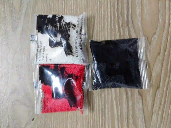 Gel Blaster Ammo - High Hardness Mixed Color (Black, White, Red) – QQ Gear BD - Image 2