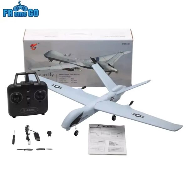 Z51 Predator RC Glider Plane | 2CH Hand Throw Foam Aircraft with LED | Long Flight, Easy Control | 2.4GHz Remote | Beginner Friendly