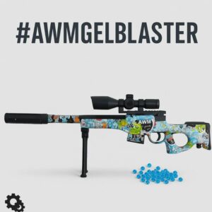 QQ Gear 4-in-1 Gel Blaster Gun Set – AKM / M416 / AWM / M24 PUBG গান 🎯 (ম্যানুয়াল মোড, ব্যাটারিহীন)