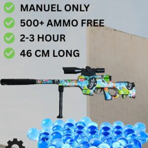 QQ Gear 4-in-1 Gel Blaster Gun Set – AKM / M416 / AWM / M24 PUBG গান 🎯 (ম্যানুয়াল মোড, ব্যাটারিহীন) - Image 3