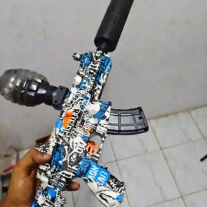 🔥 Gel Blaster AKM Gun with Water Smoke, LED Light Silencer, Battery & Eye Protection | QQGearBD - Eco Friendly Ammo 🇧🇩 - Image 7