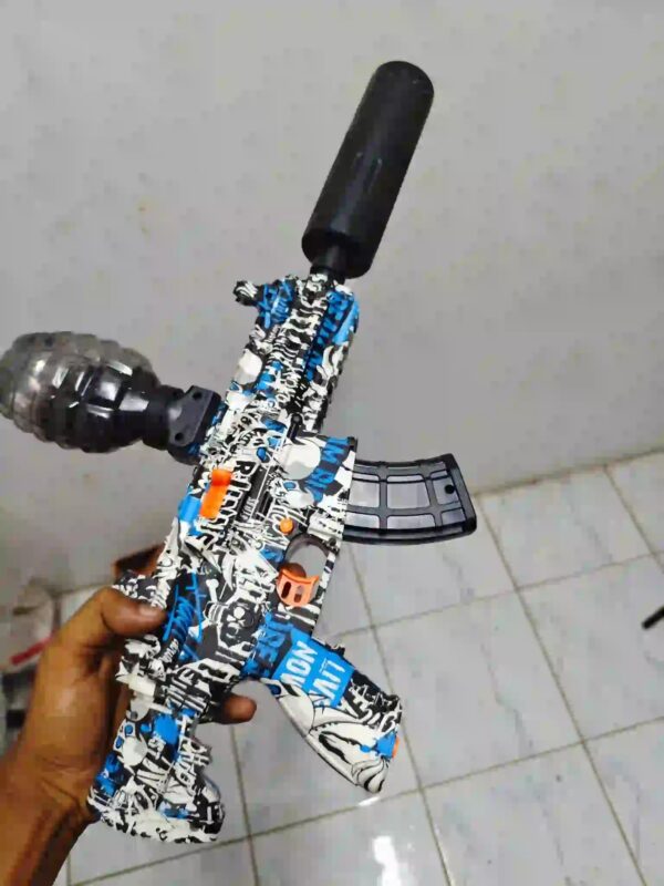 🔥 Gel Blaster AKM Gun with Water Smoke, LED Light Silencer, Battery & Eye Protection | QQGearBD - Eco Friendly Ammo 🇧🇩 - Image 7